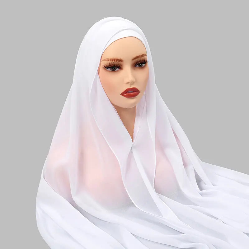 Lazy Chiffon Convenient Headscarf Magnetic Buckle Fixed hercurva
