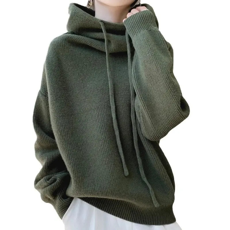 Women's Sweater Thicken Lazy Style All-match Long-sleeved Autumn Winter Warm Casual Sweater For Women hercurva
