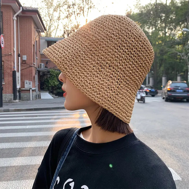 Women's Summer Thin Beach Sun-proof Straw Hat hercurva