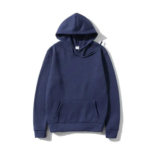 Cotton Fleece Solid Color Hoodie Sweatshirt hercurva