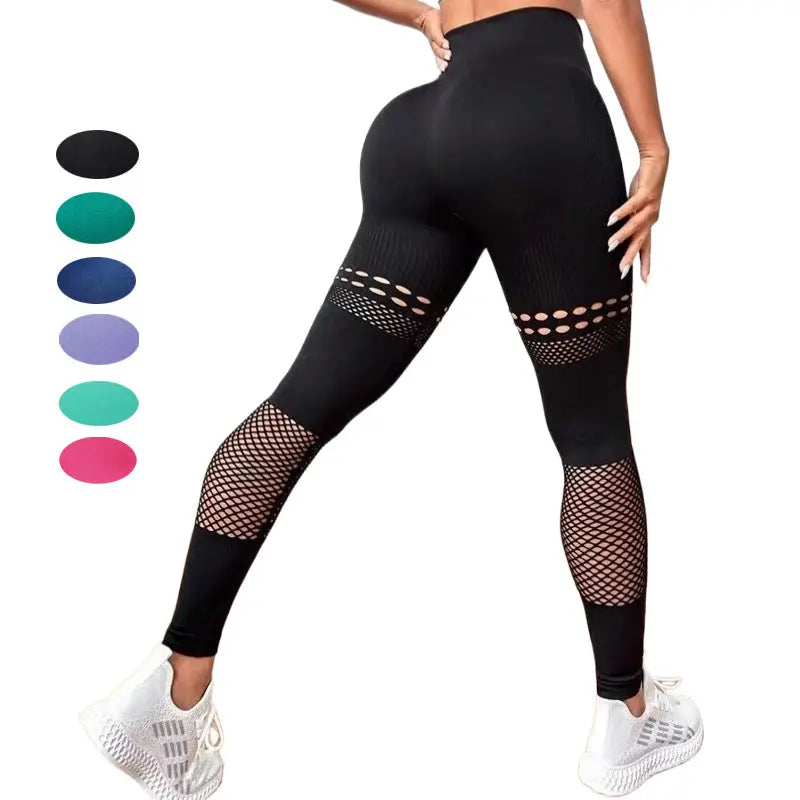 Hollow Seamless Yoga Pants Training Fitness hercurva