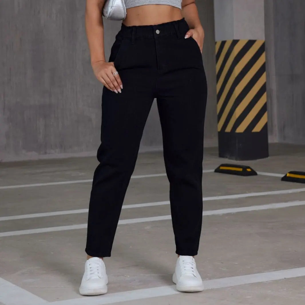 Women's Casual Elastic Straight Jeans hercurva