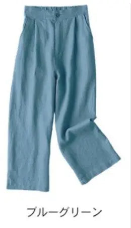 Cotton Linen Women's Wide Leg Thin Casual Pants hercurva