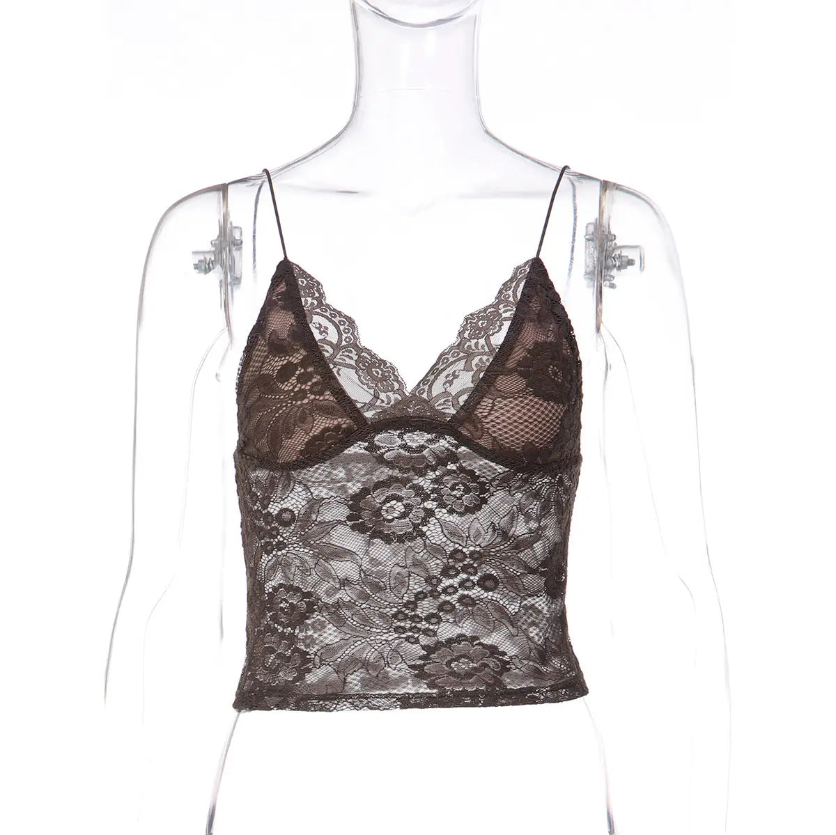 New Sexy Sheer Lace-trimmed Camisole hercurva
