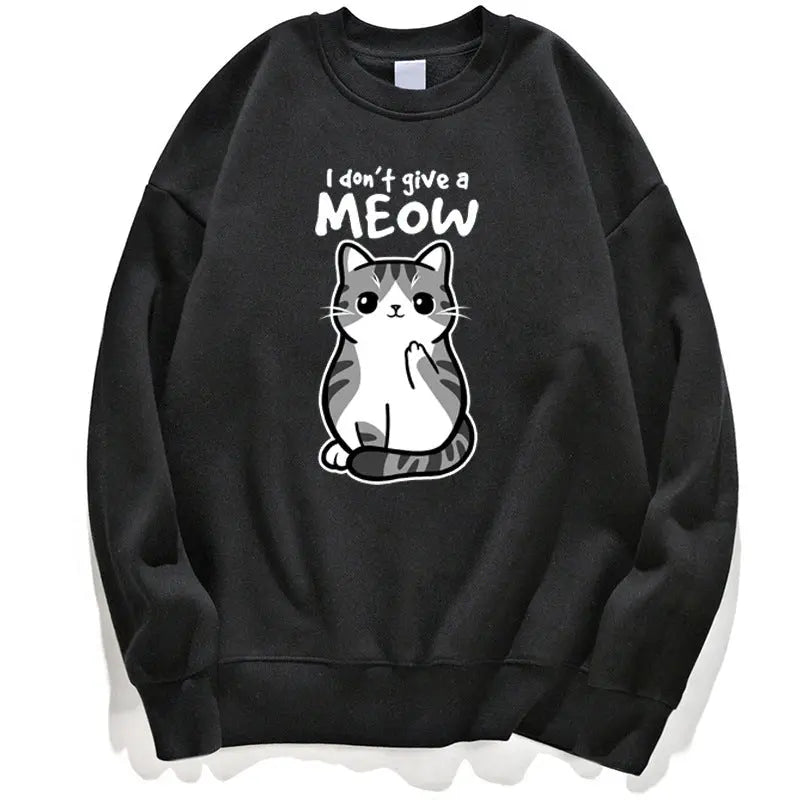 Cartoon Kitten Pattern Sweater European Size hercurva