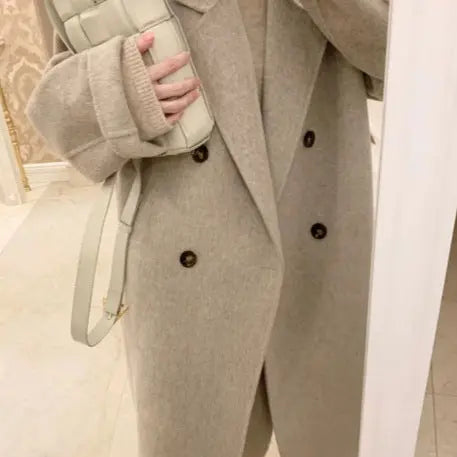 Cotton And Thickening Women's Small Woolen Overcoat hercurva