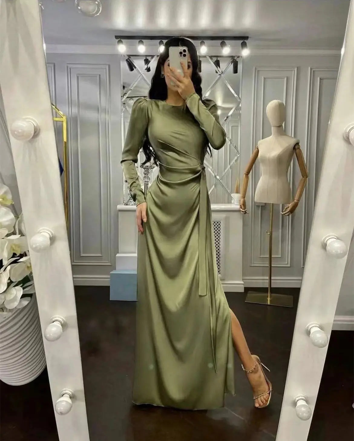 Beautiful Waist Fitting Irregular Dress hercurva