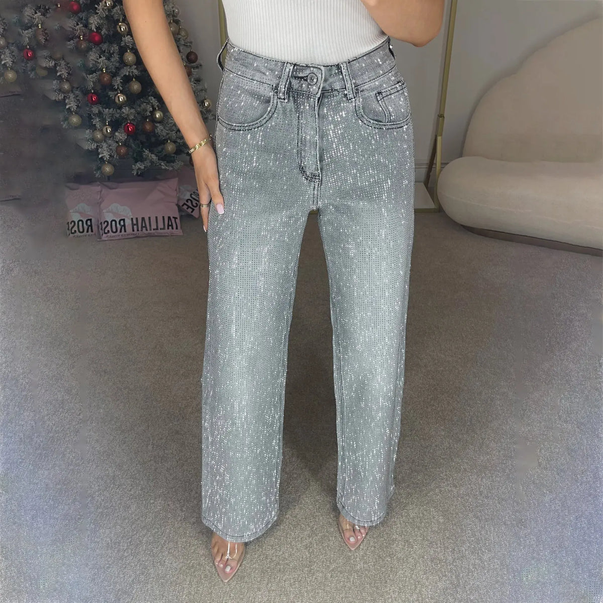Summer High Waist All-matching Pants Women's Denim hercurva