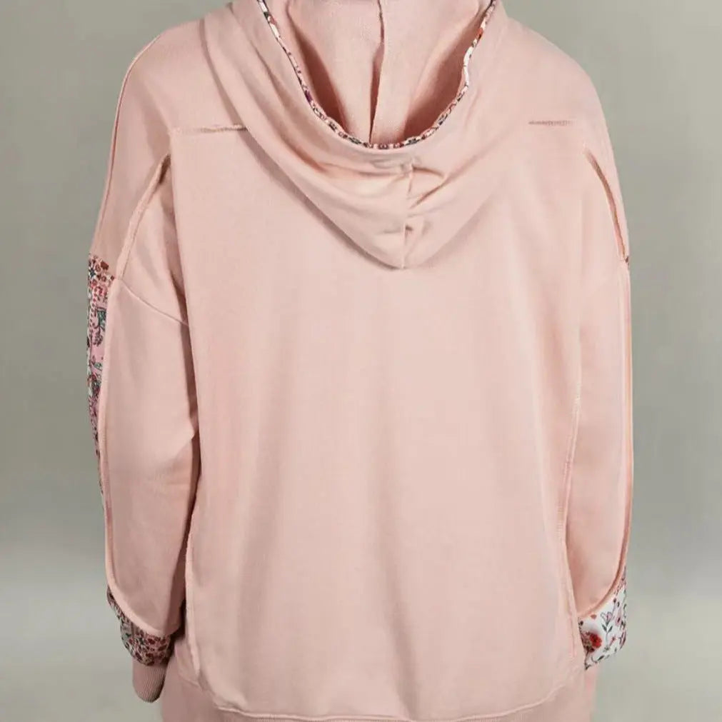 Pullover Hoodie With Drawstrings Top Casual Printed Loose Sweatshirt hercurva