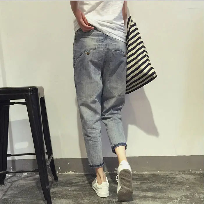 Korean Style New Slim Stretch Women's Jeans hercurva