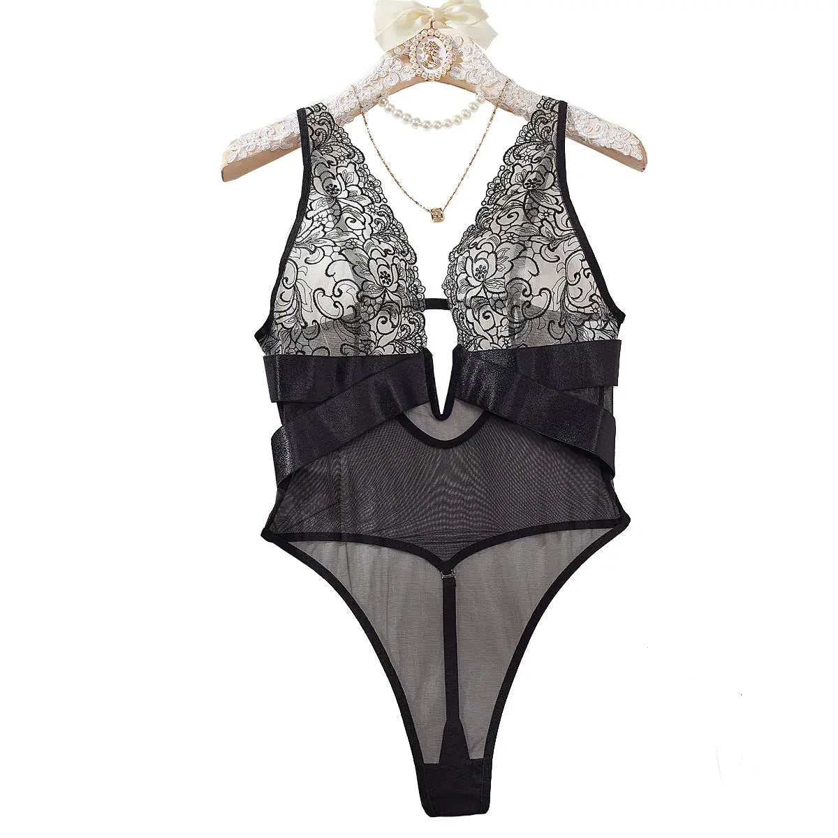Low Cut Backless Bodysuit Women hercurva