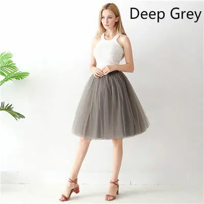 Women's solid color gauze skirt hercurva