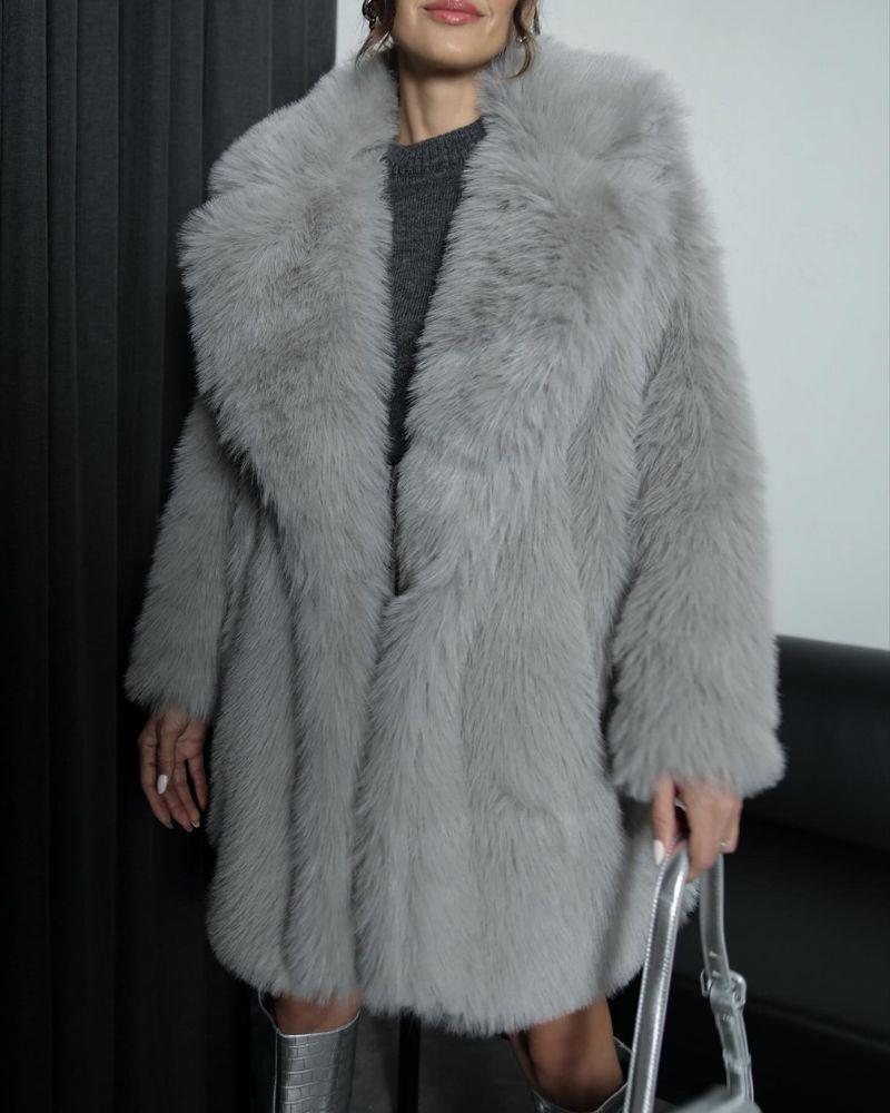 RUTTY - Elegant faux fur coat #PET4946