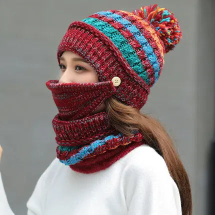 Korean winter knitted hat hercurva