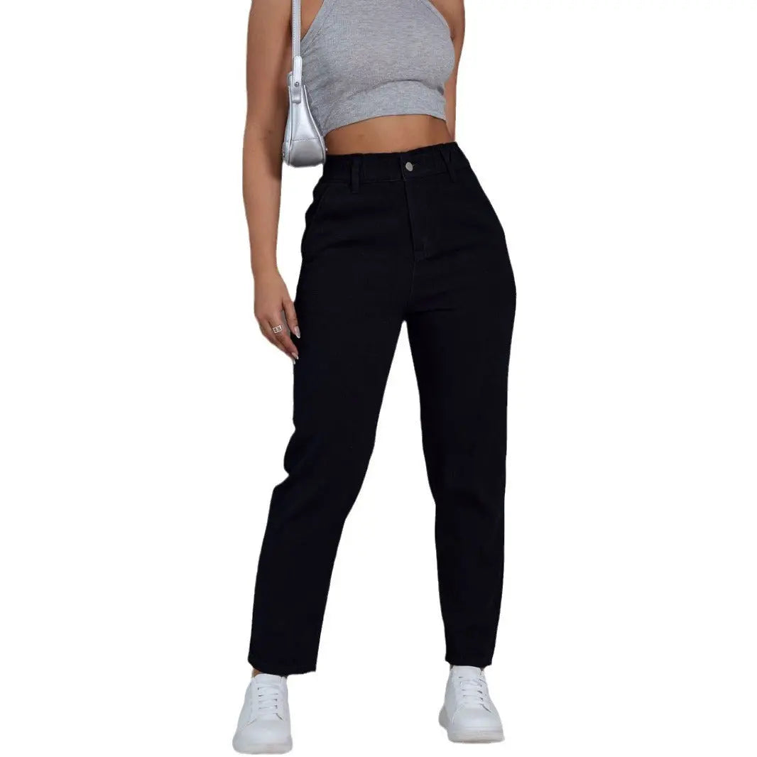 Women's Casual Elastic Straight Jeans hercurva