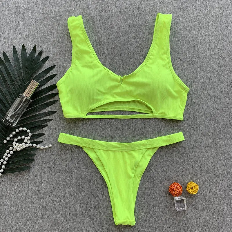 Cutout swimsuit ladies sexy swimwear hercurva