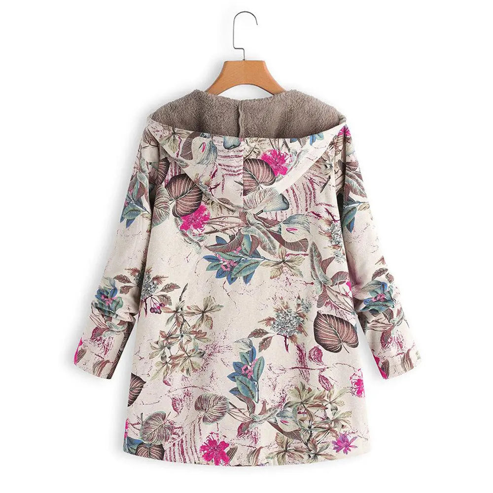 Cotton and linen hooded jacket hercurva
