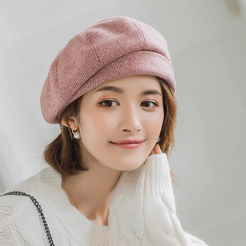 Korean Version Of British Retro Octagonal Hat hercurva