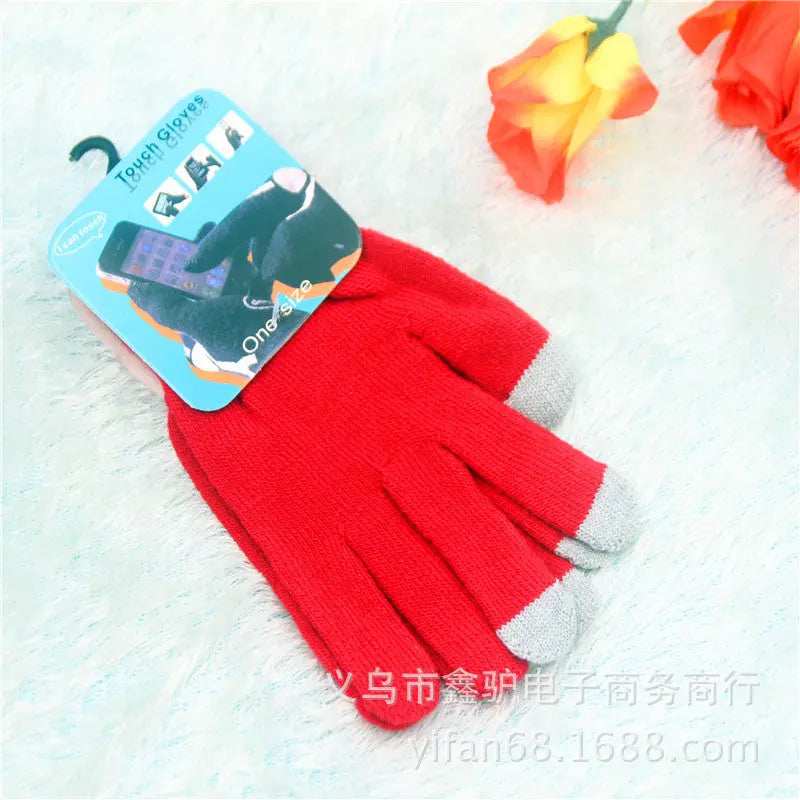 Touch screen gloves warm knit wool touch screen gloves winter touch gloves hercurva