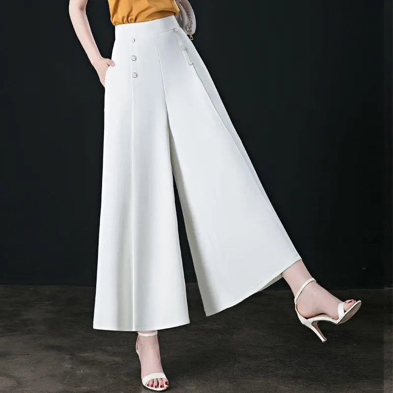 Slim Middle-aged Women's Trousers With Nine-quarter Skirt hercurva