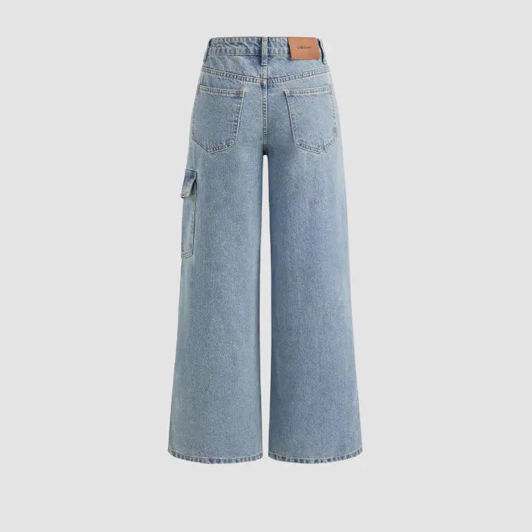 Women's Fashionable Wide Leg Pants Loose Trousers hercurva