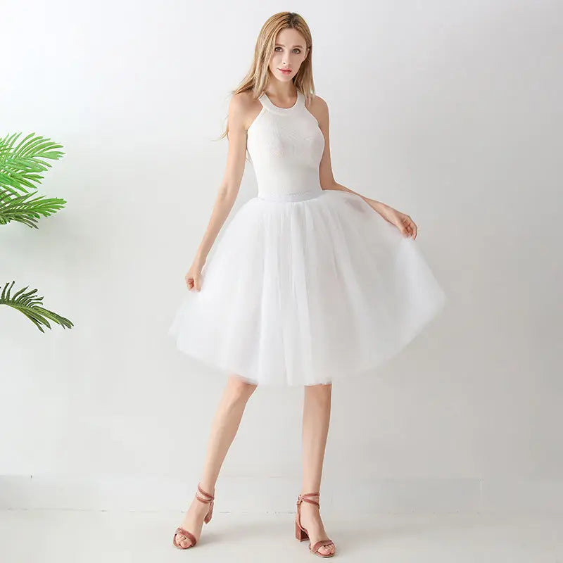 Women's solid color gauze skirt hercurva