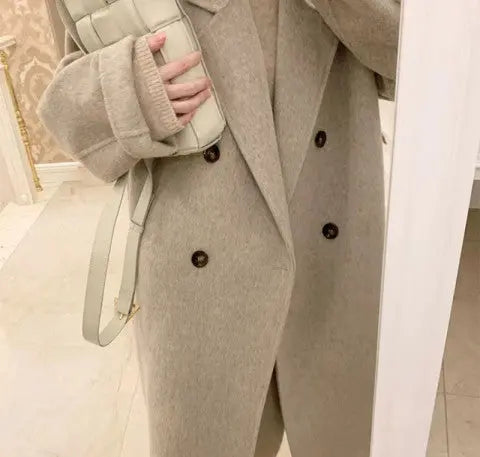 Cotton And Thickening Women's Small Woolen Overcoat hercurva