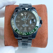GMT-MASTER II CUSTOM BLACK CASE GREEN BLACK BEZEL