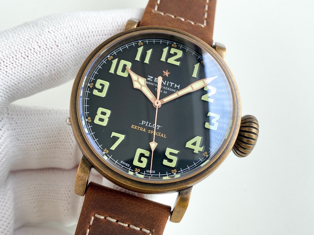 PILOT TYPE 20 45MM BRONZE CASE BLACK DIAL