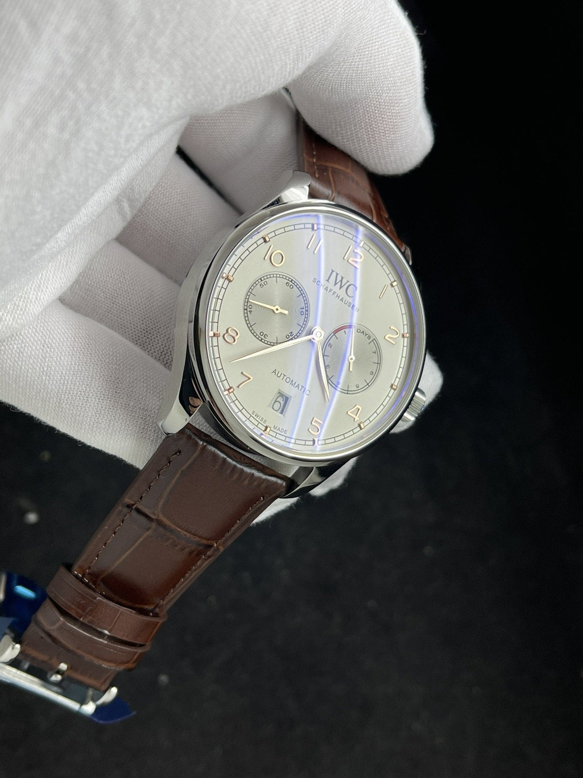 PORTUGUESE 7 DAYS 42MM STEEL CASE SILVER DIAL