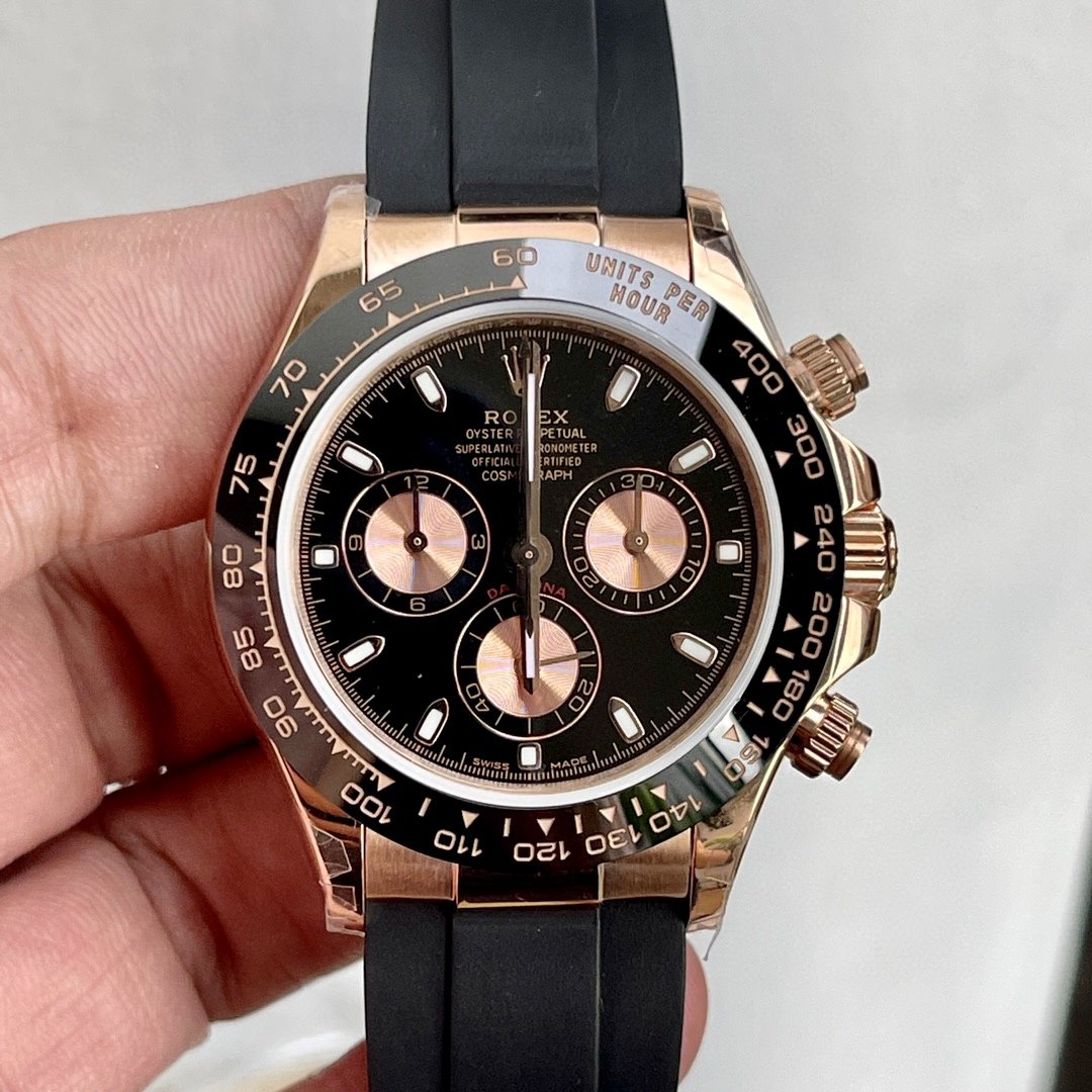 DAYTONA ROSE GOLD CASE CERAMIC BLACK DIAL