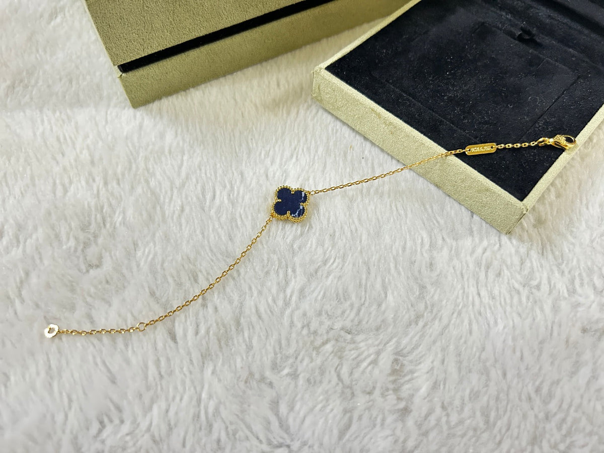 CLOVER 1 MOTIF PIETERSITE BRACELET