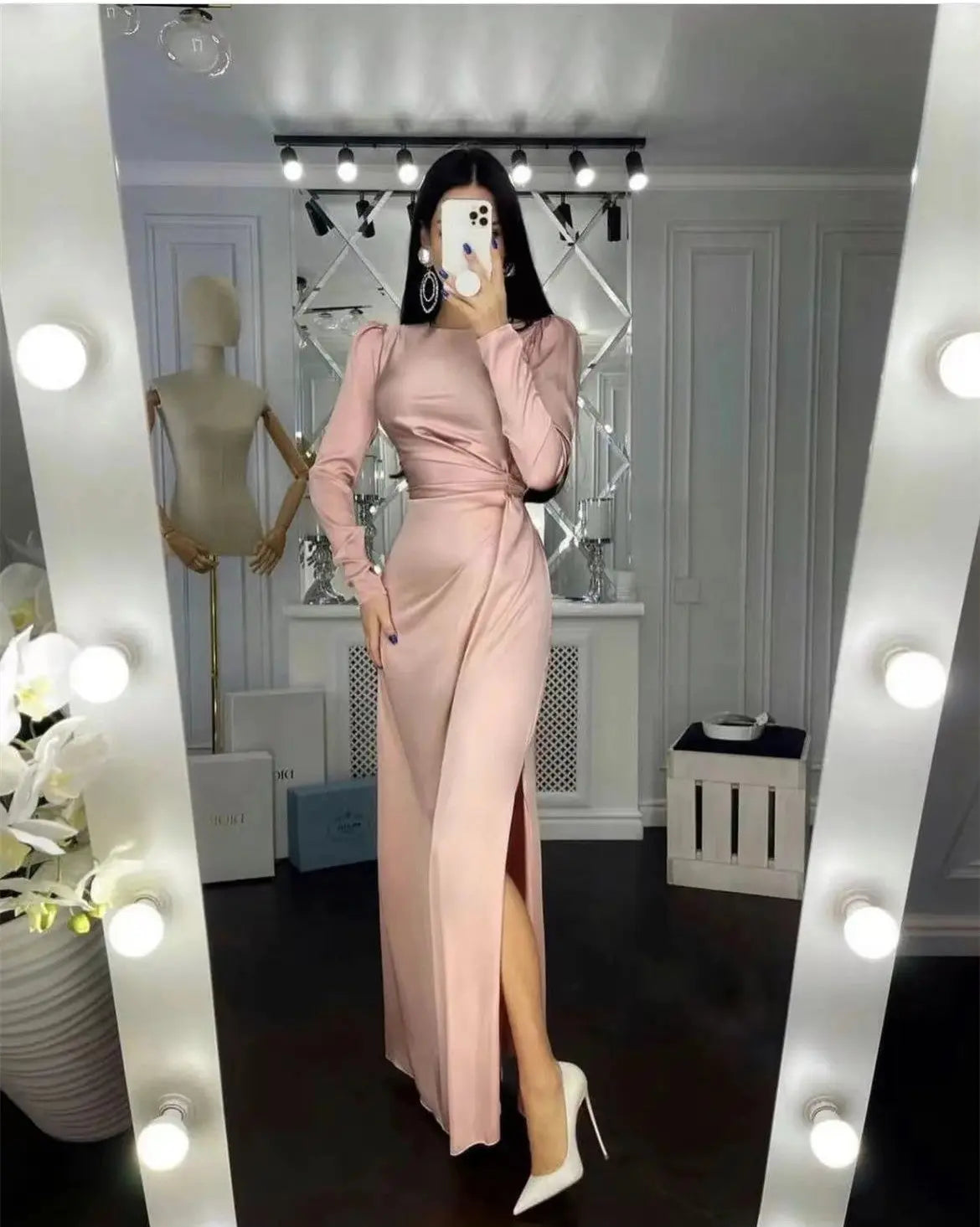 Beautiful Waist Fitting Irregular Dress hercurva