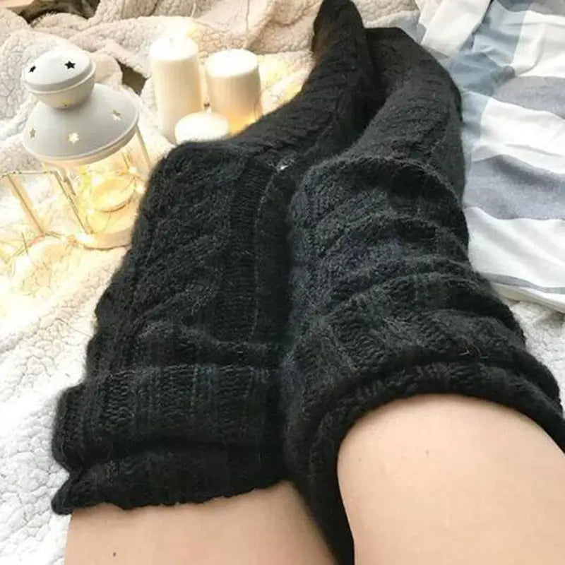 Stack stockings over the knee hercurva
