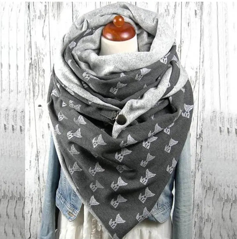 Winter Lady Scarf Print Wrap Warm Scarves Shawls Neckerchief hercurva