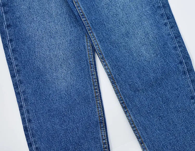 New High-waisted Loose Straight-leg Denim Cropped Trousers hercurva