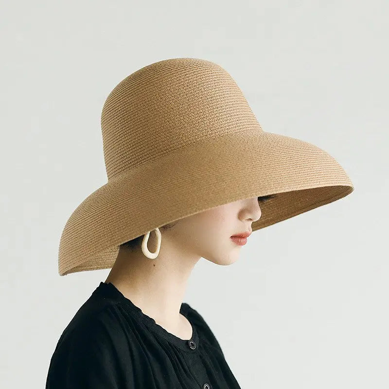 Sun Protection Hepburn Wind Sun Hat Holiday Beach Hat hercurva