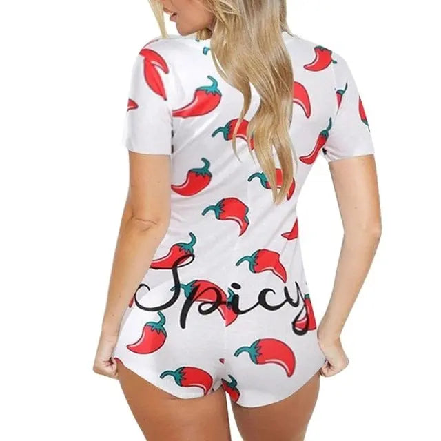 Sexy Women Bodysuit Playsuit Short Romper Jumpsuit Sleepwear hercurva