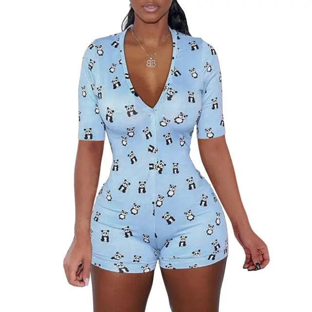 Sexy Women Bodysuit Playsuit Short Romper Jumpsuit Sleepwear hercurva