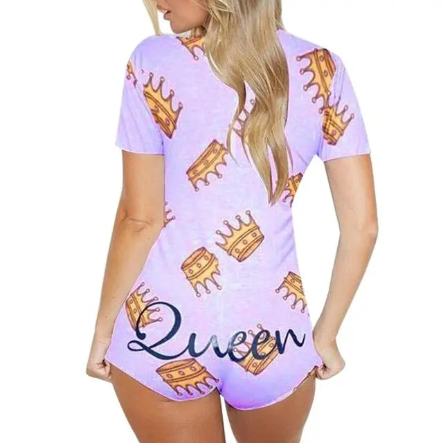 Sexy Women Bodysuit Playsuit Short Romper Jumpsuit Sleepwear hercurva