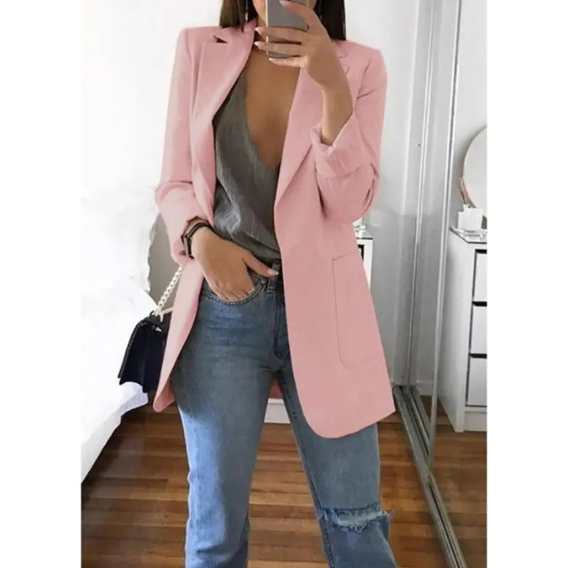 Lapel Slim Cardigan Temperament Blazer hercurva