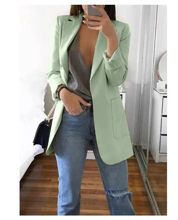 Lapel Slim Cardigan Temperament Blazer hercurva