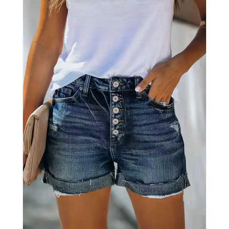 High-waisted Denim Shorts For Women hercurva