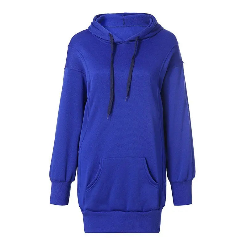 Women's hooded loose long sleeve thick sweater hercurva
