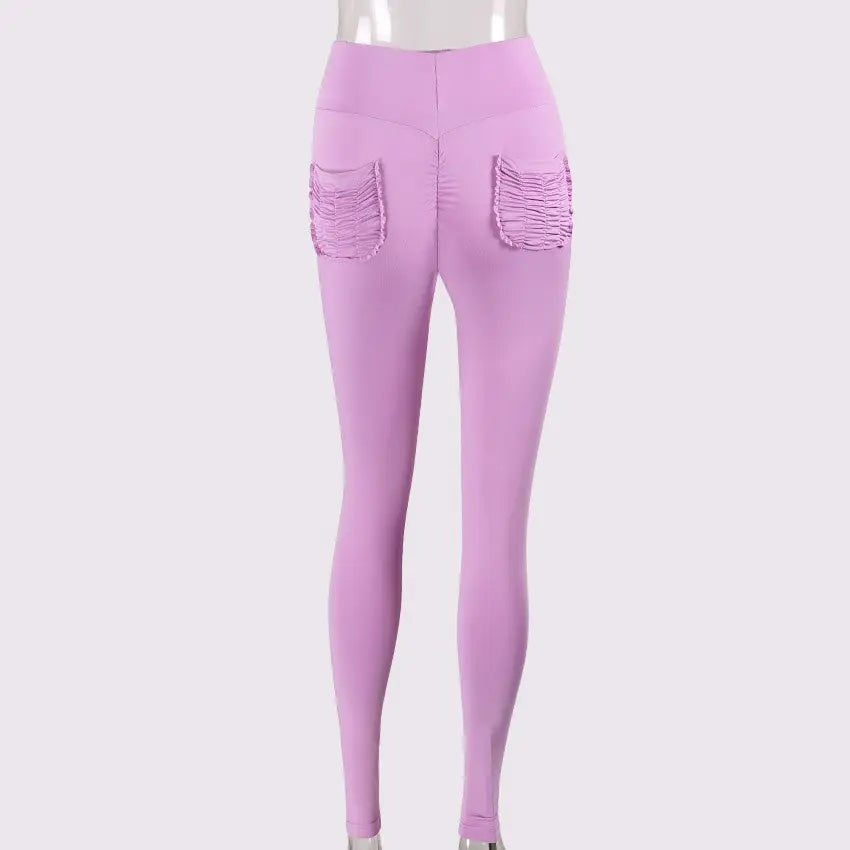 Slim fit breathable hip sports yoga pants hercurva