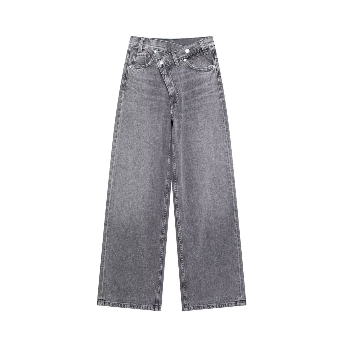 High Waist Wide Leg Jeans Daily Comfortable, Casual And Versatile hercurva