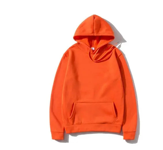 Cotton Fleece Solid Color Hoodie Sweatshirt hercurva