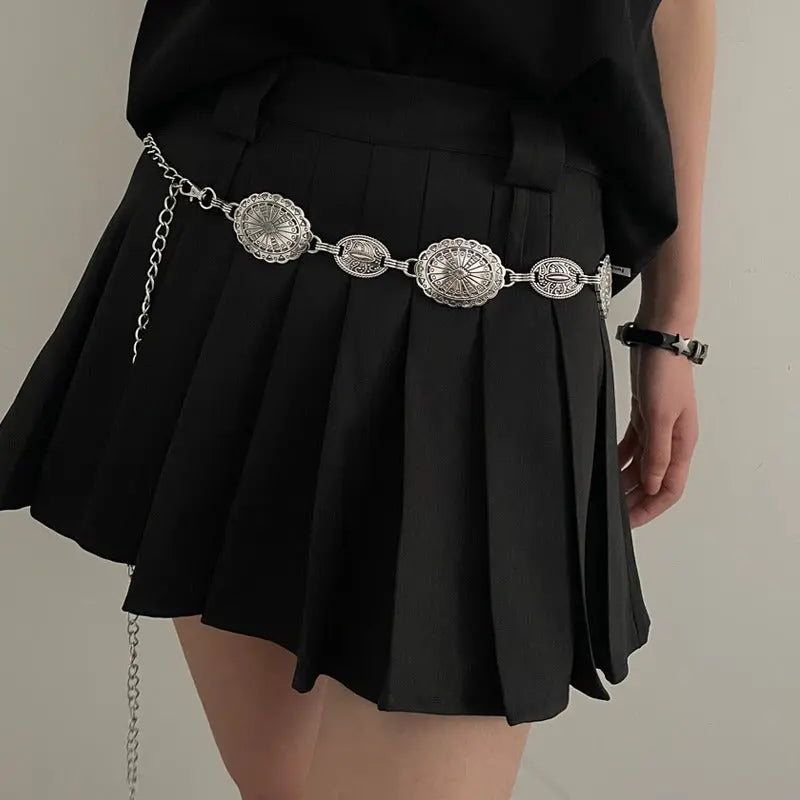 Ethnic Style High-grade All-match Distressed Skirt Shaped Accessory Waist Decorations hercurva