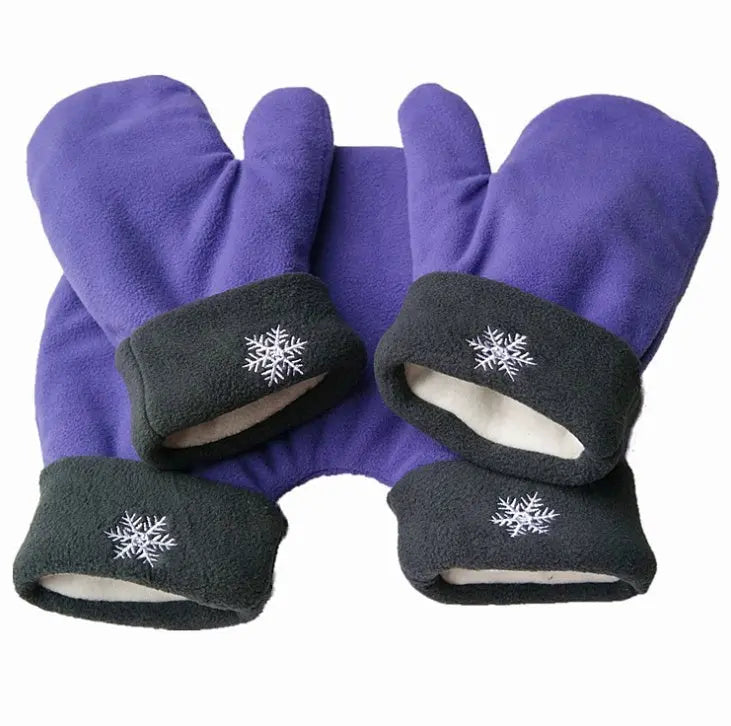 Couple Lovers Gloves Polar Fleece Sweethearts Thicken Winter Warm Lining Glove Christmas Gift Lovers Mittens hercurva