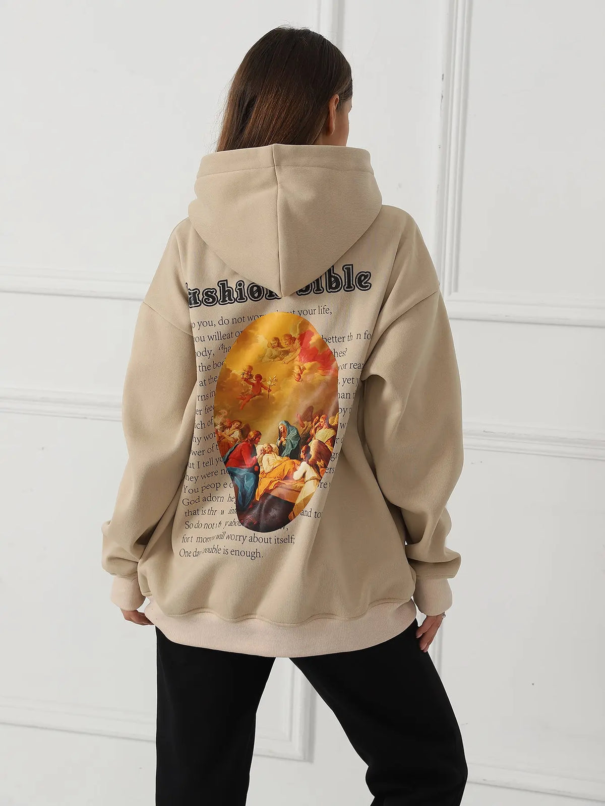 Women's Fashionable Casual Printed Long Sleeved Sweatshirt hercurva